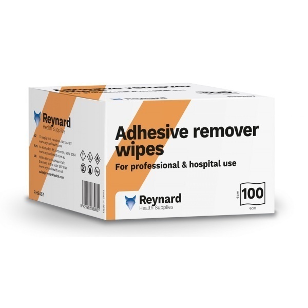 Reynard Reynard Adhesive Remover Wipes 6x6cm Box 100 product image for SEO and accessibility