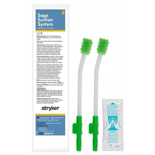 Sage Sage Suction Swab (2) with Corinz Oral Solution product image for SEO and accessibility