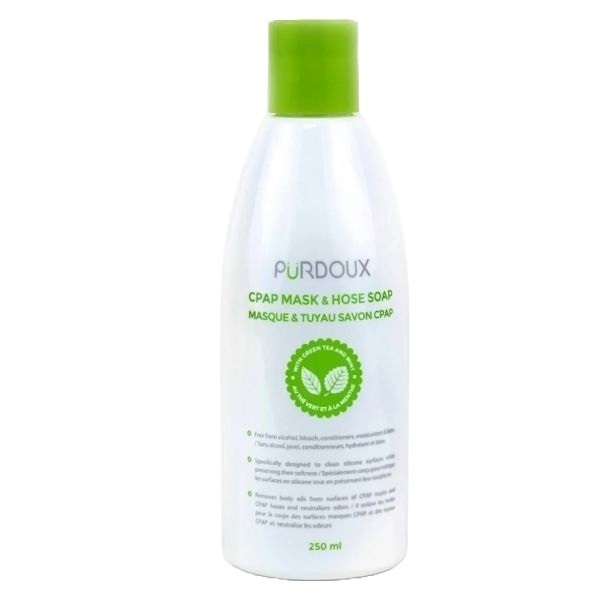 CPAP Purdoux CPAP Mask And Hose Soap 250ml Green Tea With Mint product image for SEO and accessibility