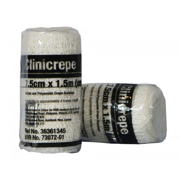 Clini-Crepe Light Bandage 7.5cmx1.5m - Clini-Crepe product image for SEO optimization