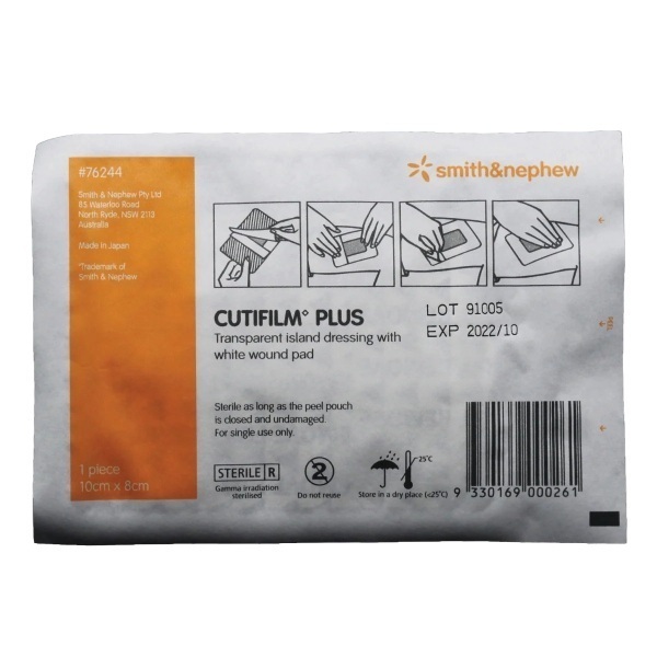 Cutifilm Plus Adhesive Dressing 8x10cm - Cutifilm product image for SEO optimization