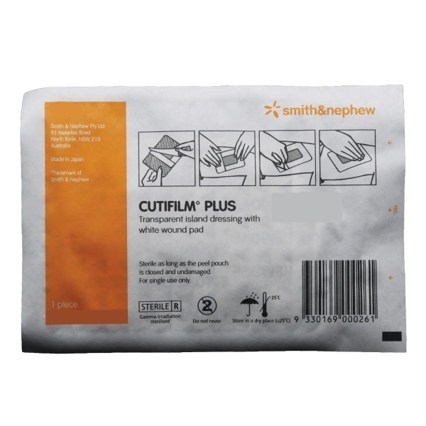 Cutifilm Plus Adhesive Dressing 8x15cm - Cutifilm product image for SEO optimization