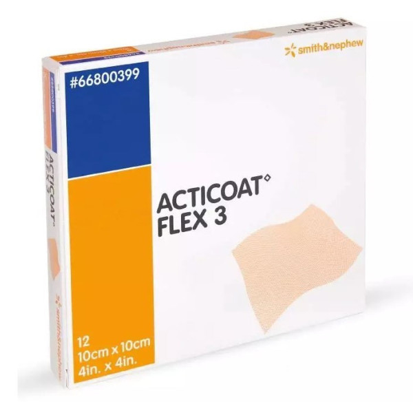 Acticoat Flex3 Silver Dressing 10x10cm - Acticoat product image for SEO optimization