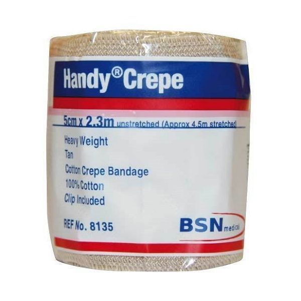 Crepe Bandage Heavy Cotton 5cmx2.3m - Handycrepe product image for SEO optimization