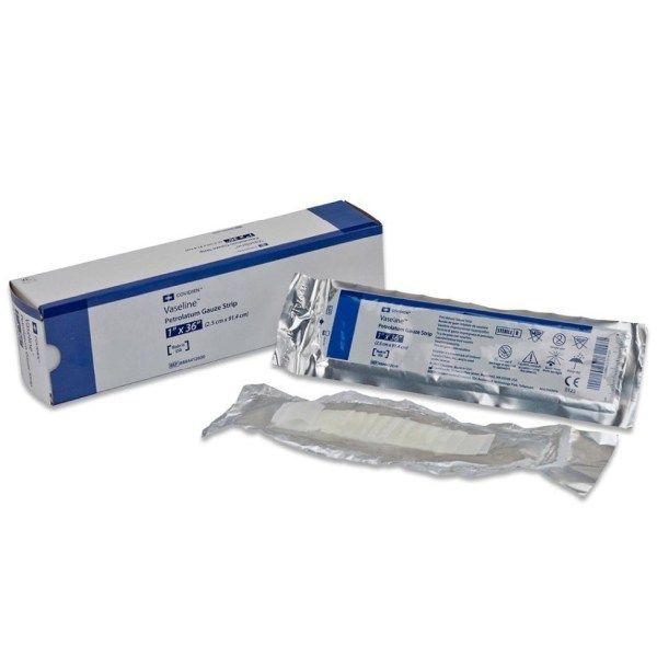 Vaseline Petroleum Gauze Sterile 2.5x91.4cm - Vaseline product image for SEO optimization