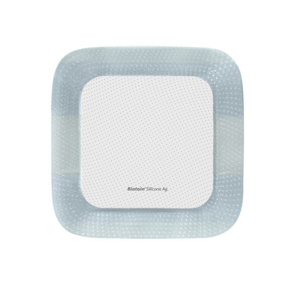 Biatain Silicone Silver 12.5 x 12.5cm Box 5 - Biatain product image for SEO optimization