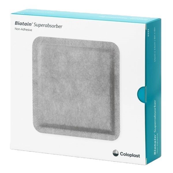 Biatain Superabsorber Dressing 10cm x 20cm Box 10 - Biatain product image for SEO optimization