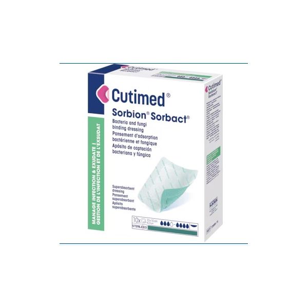 Cutimed Sorbion Sorbact Dressing 10x10cm - Image 2