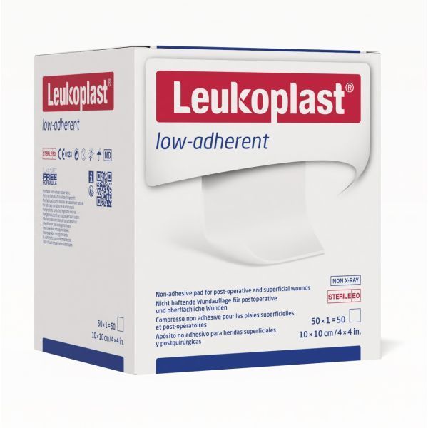 Leukomed Low Adherent Dressing Sterile 10x10cm Box 50 - Image 2