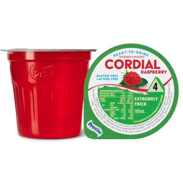 Precise Ready to drink Raspberry Cordial Extremely Thick/Level 4 - Precise product image for SEO optimization