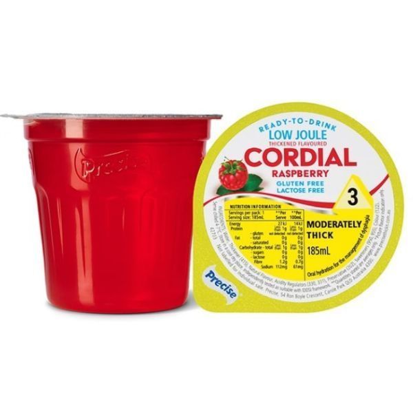 Precise Ready to drink Low Joule Raspberry Cordial Moderately/Level 3 - Precise product image for SEO optimization