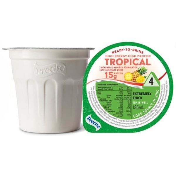 Precise Ready To Drink High Energy High Protein Tropical Drink Level 4 185ml - Precise product image for SEO optimization