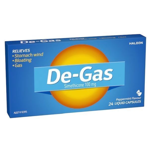 De-Gas Cap 100mg Box 24 - De-Gas product image for SEO optimization