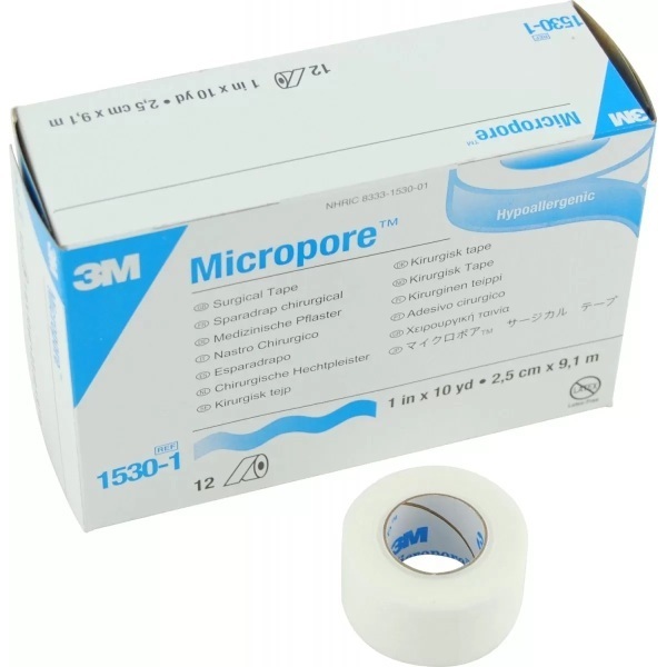 3M Micropore Surgical Tape 25mmX9.1m - Image 3
