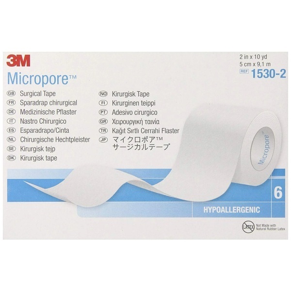 3M Micropore Surgical Tape 50mmx9.1m - Image 2