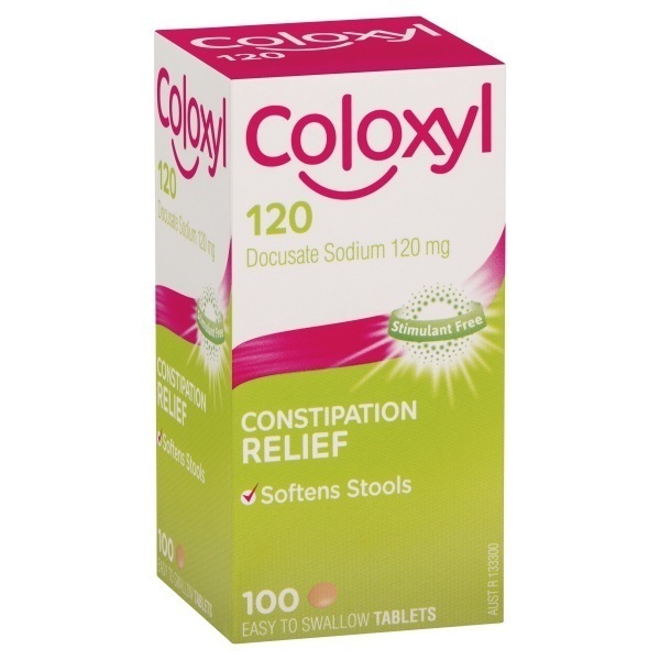 Image of Coloxyl Tablets 120mg 100 Tabs by Coloxyl