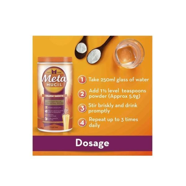Metamucil Smooth Orange Powder 283gm - Image 3
