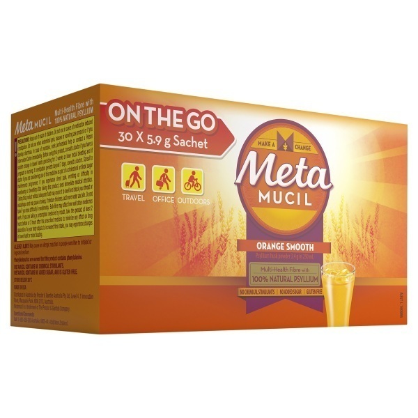 Metamucil Smooth Orange 30 Dose 5.9g Sachet - Metamucil product image for SEO optimization