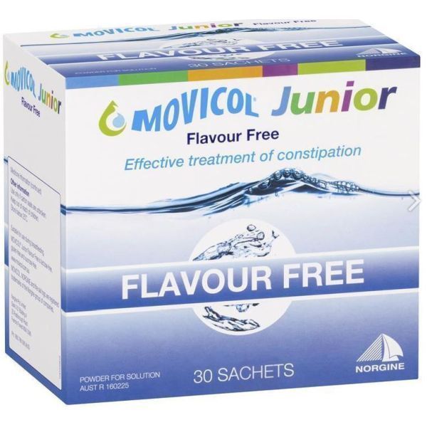 Image of Movicol Junior Flavour Free Sachet 6.9mg Box 30 by Movicol