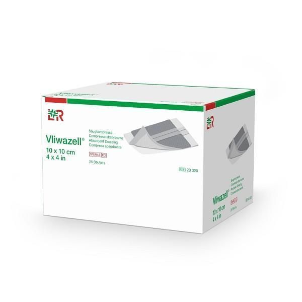 Vliwazell Sterile Absorbent Dressing 10x10cm Box 60 - Vliwazell product image for SEO optimization