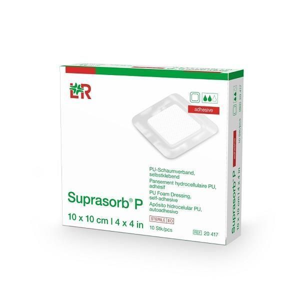 Suprasorb P PU Non Adhesive Foam Dressing 10x10cm Box 10 - Suprasorb product image for SEO optimization