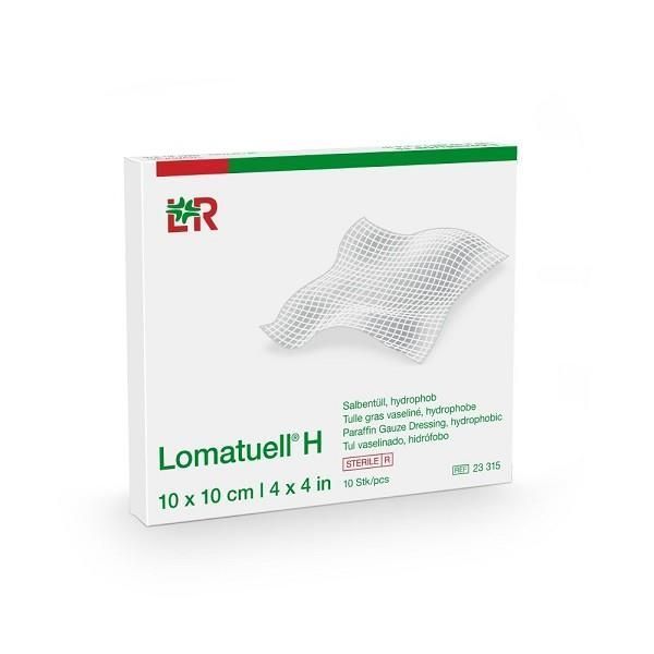 Lomatuell H Ointment Tulle 5x5cm Box 10 - Lomatuell product image for SEO optimization