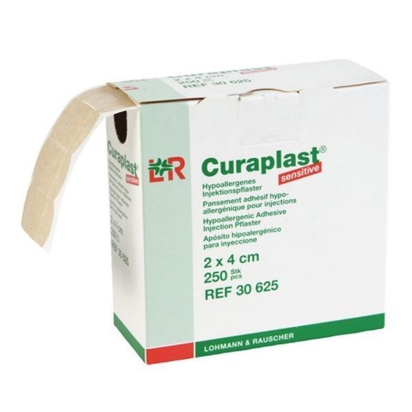 Curaplast Sensitive Injection Dressing 2x4cm 250pc Roll - Curaplast product image for SEO optimization