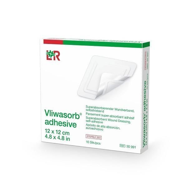 Vliwasorb Adhesive Superabsorbent Dress 15 x 15cm Box 10 - Vliwasorb product image for SEO optimization