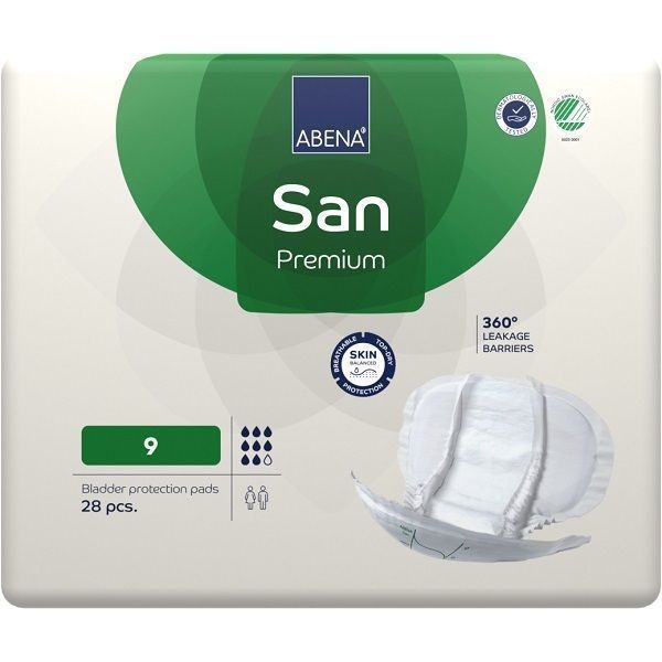 Image of Abena San 9 Premium Green 2400ml Pk28 by Abena