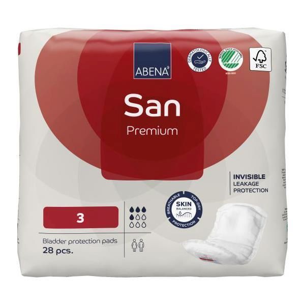 Image of Abena San 3 Premium Red 500ML Pk28 by Abena