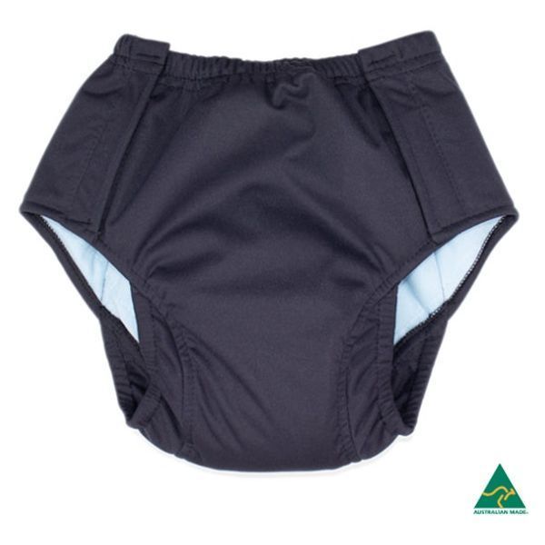 Image of Night N Day Adults Side Opening All In One Pant Maxi Small Navy Velcro by Night N Day