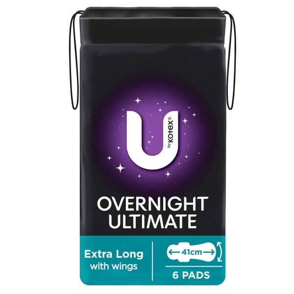 U By Kotex Maxi Ultimate Pads Overnight With Wings Pack 6 - Image 4