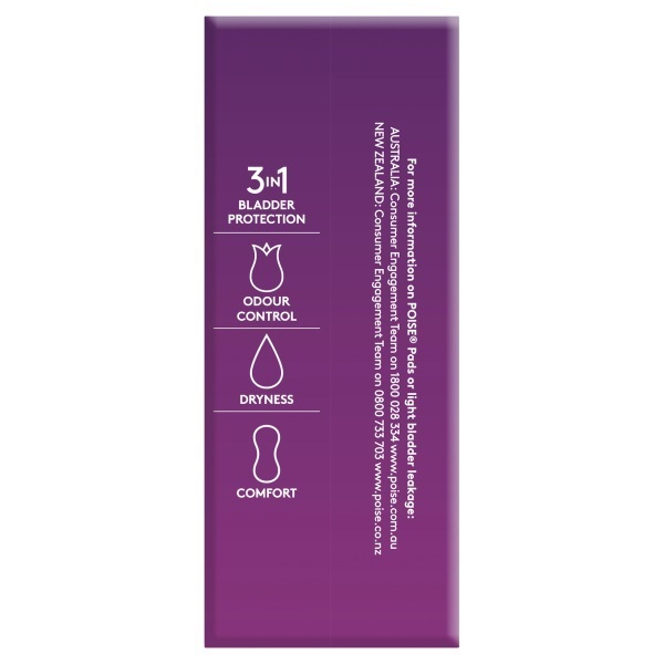 Poise Regular Pads 240ml Pk16 - Image 3