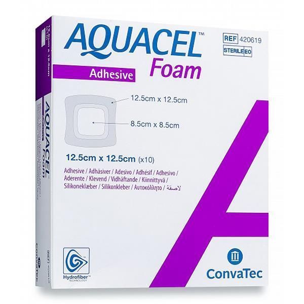 Aquacel Foam Adhesive 12.5x12.5cm - Aquacel product image for SEO optimization