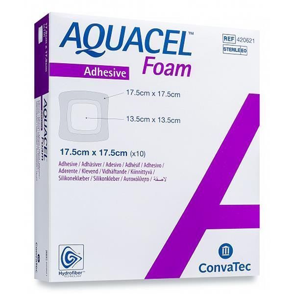 Aquacel Foam Adhesive 17.5x17.5cm - Aquacel product image for SEO optimization