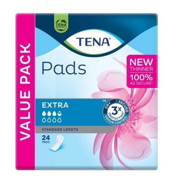 Image of Tena Pads Extra Standard Length 305ml Pk24 by Tena