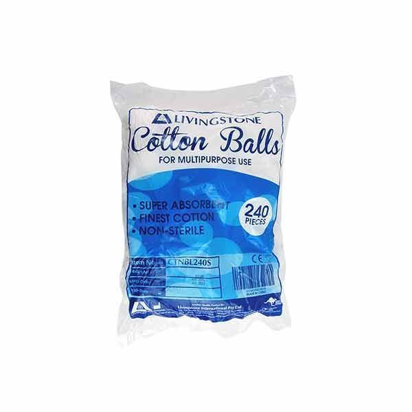 Livingstone Cotton Balls Pack 240 - Livingstone product image for SEO optimization