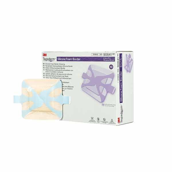 Tegaderm Silicone Foam Border Dressing 10x10cm - Tegaderm product image for SEO optimization