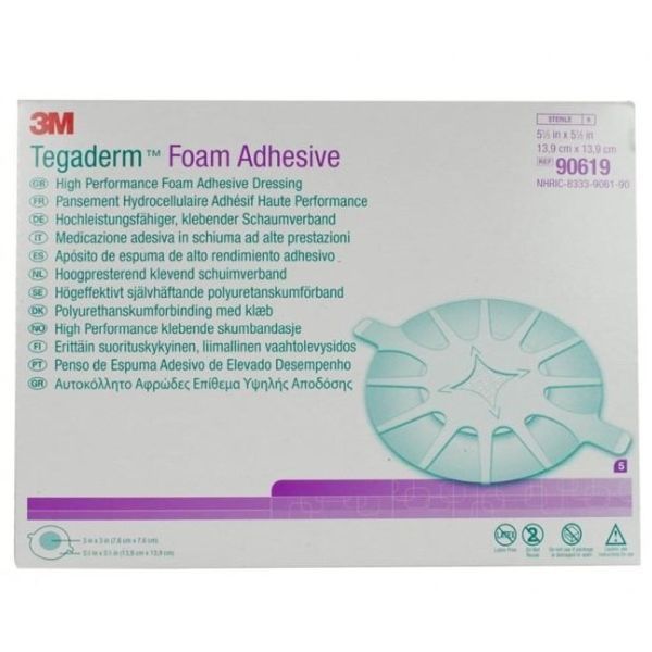 Tegaderm Foam Adhesive Heel Dressing 14x14cm - Tegaderm product image for SEO optimization