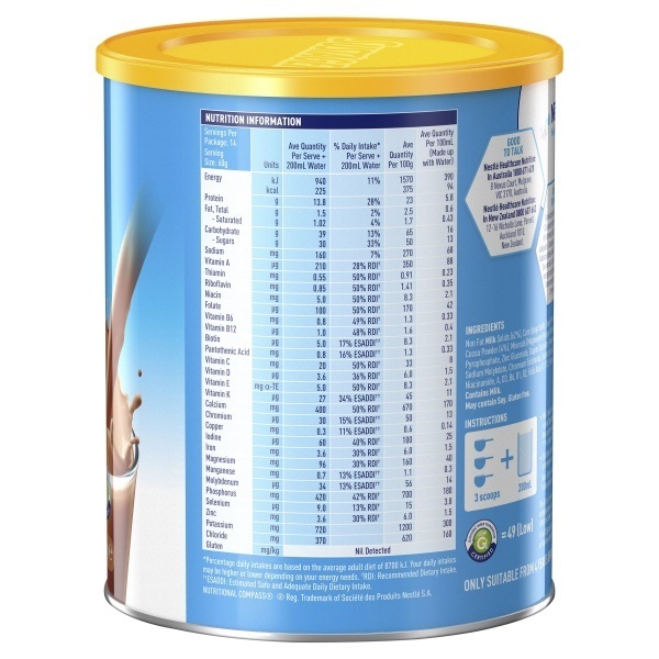 Sustagen Powder Hospital Formula Chocolate 840g Can - Image 4