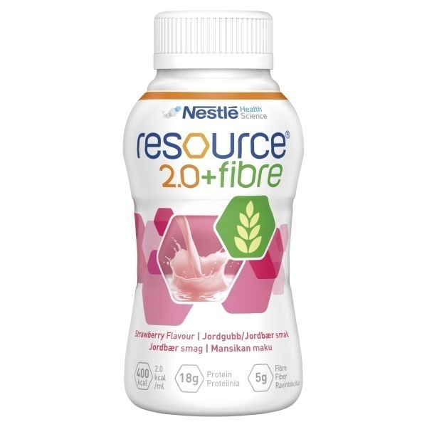 Resource 2.0 Fibre Strawberry 200ml Bottle Pack 4 - Resource product image for SEO optimization