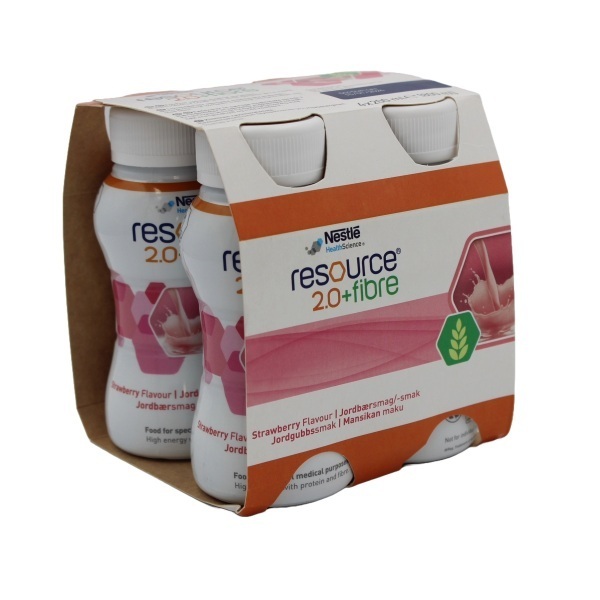 Resource 2.0 Fibre Strawberry 200ml Bottle Pack 4 - Image 2