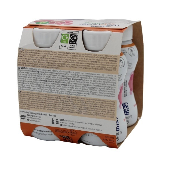 Resource 2.0 Fibre Strawberry 200ml Bottle Pack 4 - Image 3