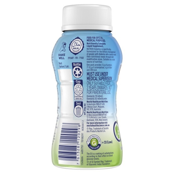 Nutren Diabetes Vanilla 200ml Pack 4 - Image 3