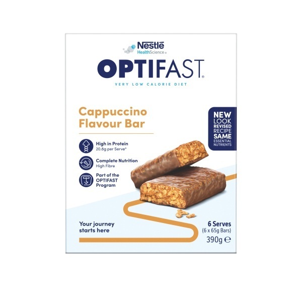 Optifast Very Low Calorie Diet Bar Cappuccino 65g Pack 6 - Image 2