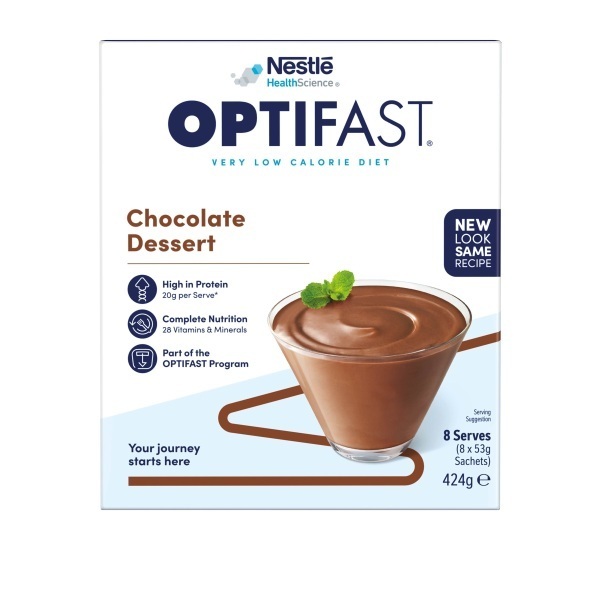 Optifast Very Low Calorie Diet Dessert Chocolate 53g Pk8 - Image 2