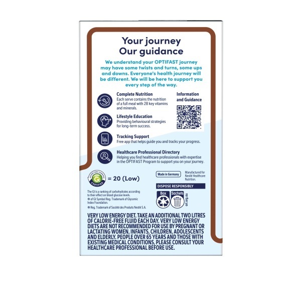 Optifast Very Low Calorie Diet Dessert Chocolate 53g Pk8 - Image 4