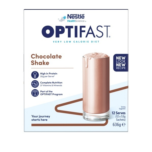 Optifast Very Low Calorie Diet Shake Chocolate 53g Pack 12 - Image 2