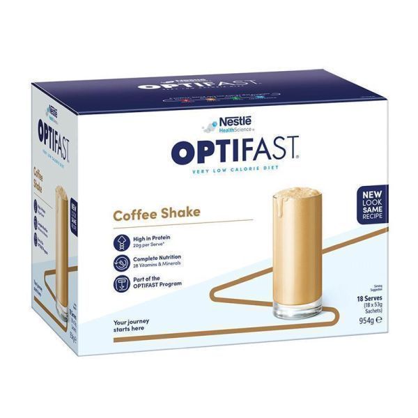 Optifast Very Low Calorie Diet Shake Coffee 53g Pk18 - Optifast product image for SEO optimization