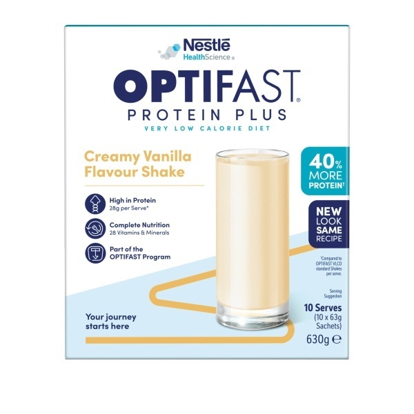Optifast Protein Plus Shake Vanilla 63g Pack 10 - Image 2